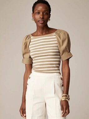 Jcrew puff sleeve top